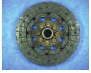 Worn clutch disc facings