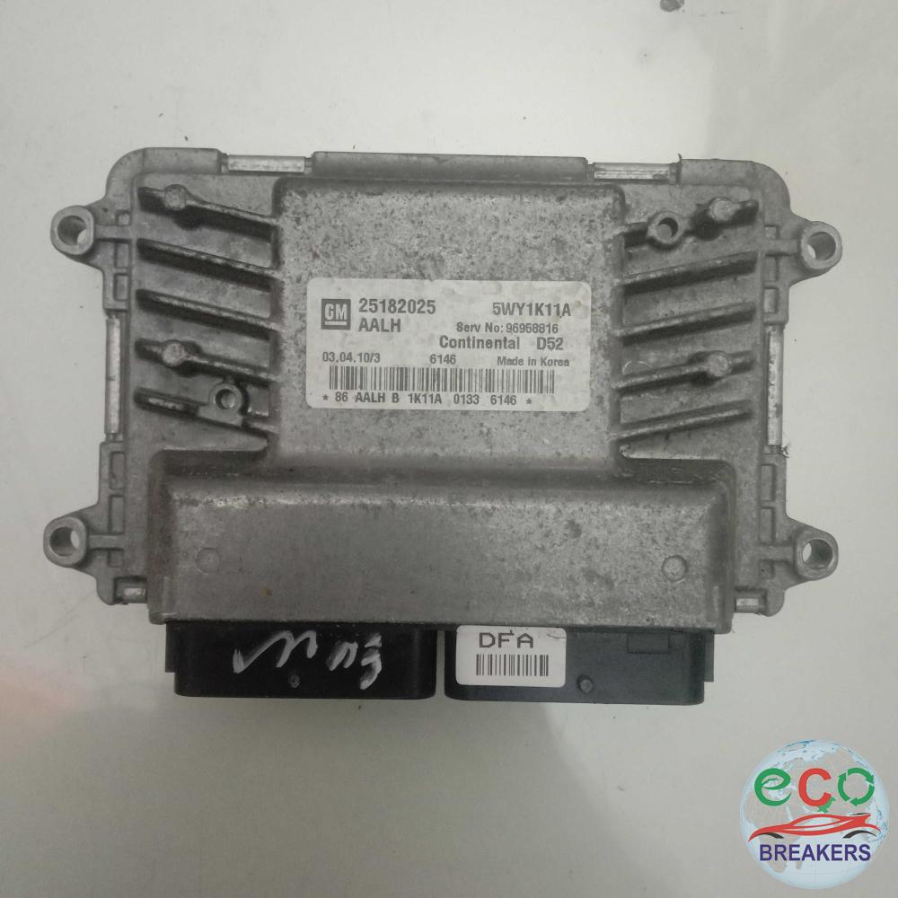 Chevrolet Spark MK1 M300 MF48 LS 60 REG 67bph Engine Control Unit Ecu 1.0 i 995 cc Petrol B10D1 5 Speed Manual 5 Door Hatchback