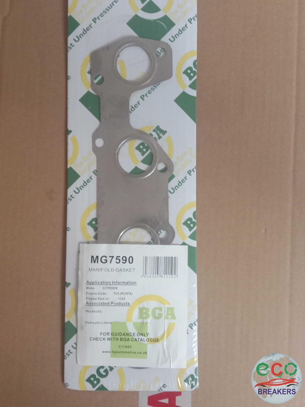 Citroen C2 MK1 JMKF Exhaust Manifold Gasket 1.4 i 1360 cc Petrol TU3JP (KFV) / KFV (TU3JP) 5 Speed Manual 3 Door Hatchback