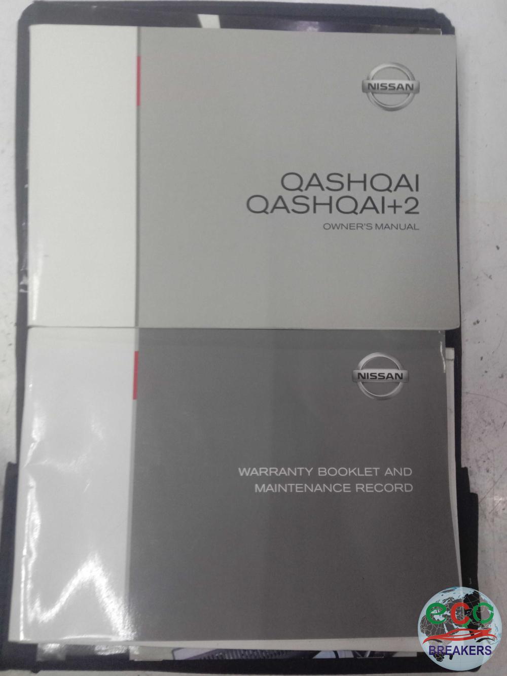 Nissan Qashqai MK1 J10U Visia 08 REG 148bph Owners Manual Wallet Handbook 2.0 1994 cc Petrol M9R 6 Speed Automatic 5 Door Hatchback