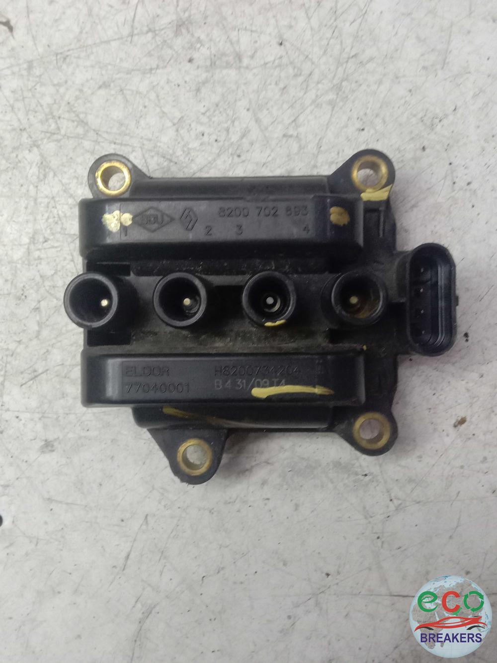 Renault Clio MK3 Extreme 59 REG 74bph CR1J0H Ignition Coil Module 2.0 1998 cc Petrol D4F740 D4F 740 5 Speed Manual 3 Door Hatchback