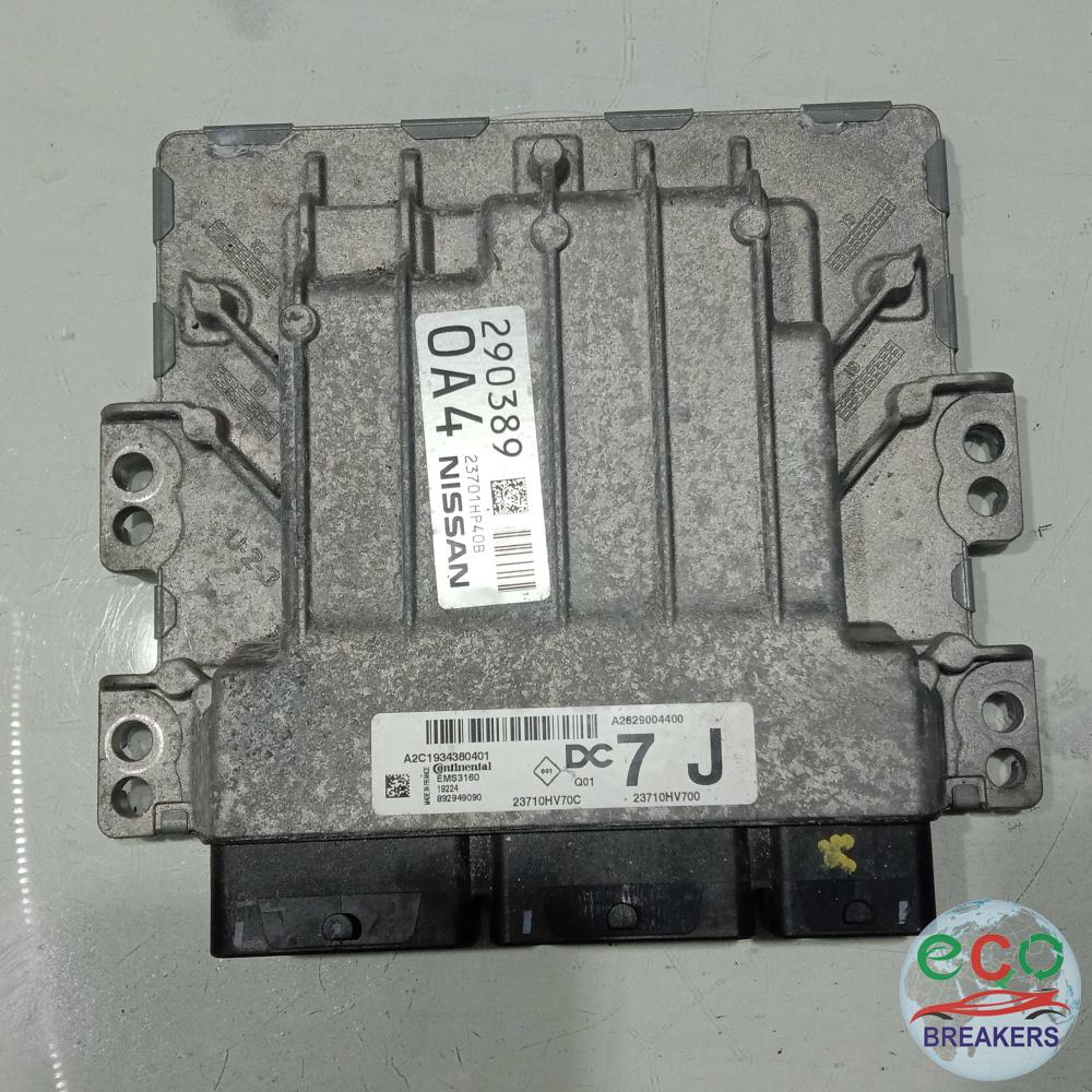 Nissan Qashqai MK2 J11 DIG-T Acenta Premium 21 REG 138.1bph Engine Control Unit Ecu 1.3 i 1332 cc Petrol HR13DDT 6 Speed Manual 5 Door Hatchback