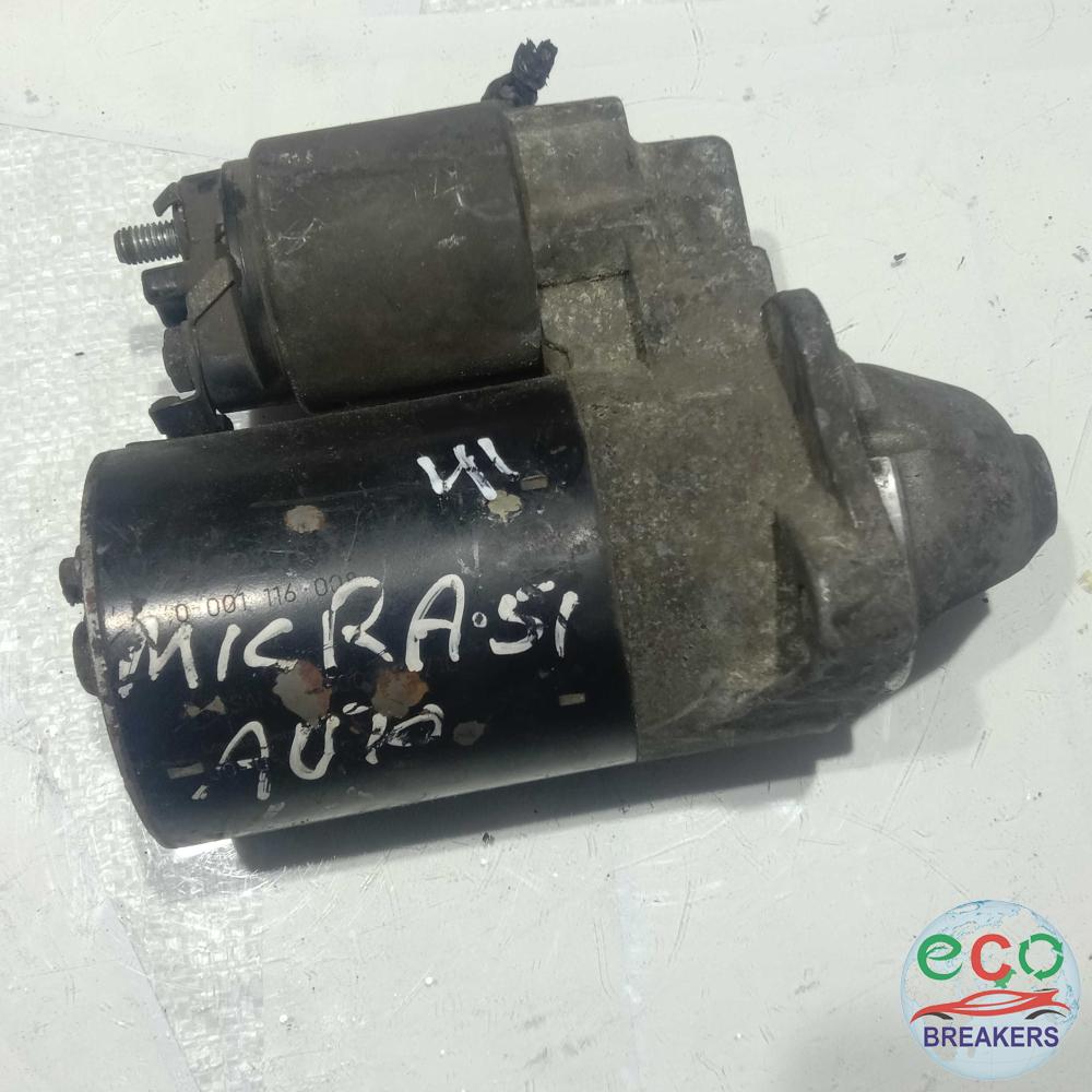 Nissan Micra MK2 K11U Active FL 51 Reg Starter Motor Assembly 1.0 i 998 cc Petrol CG10DE 5 Speed Manual 3 Door Hatchback