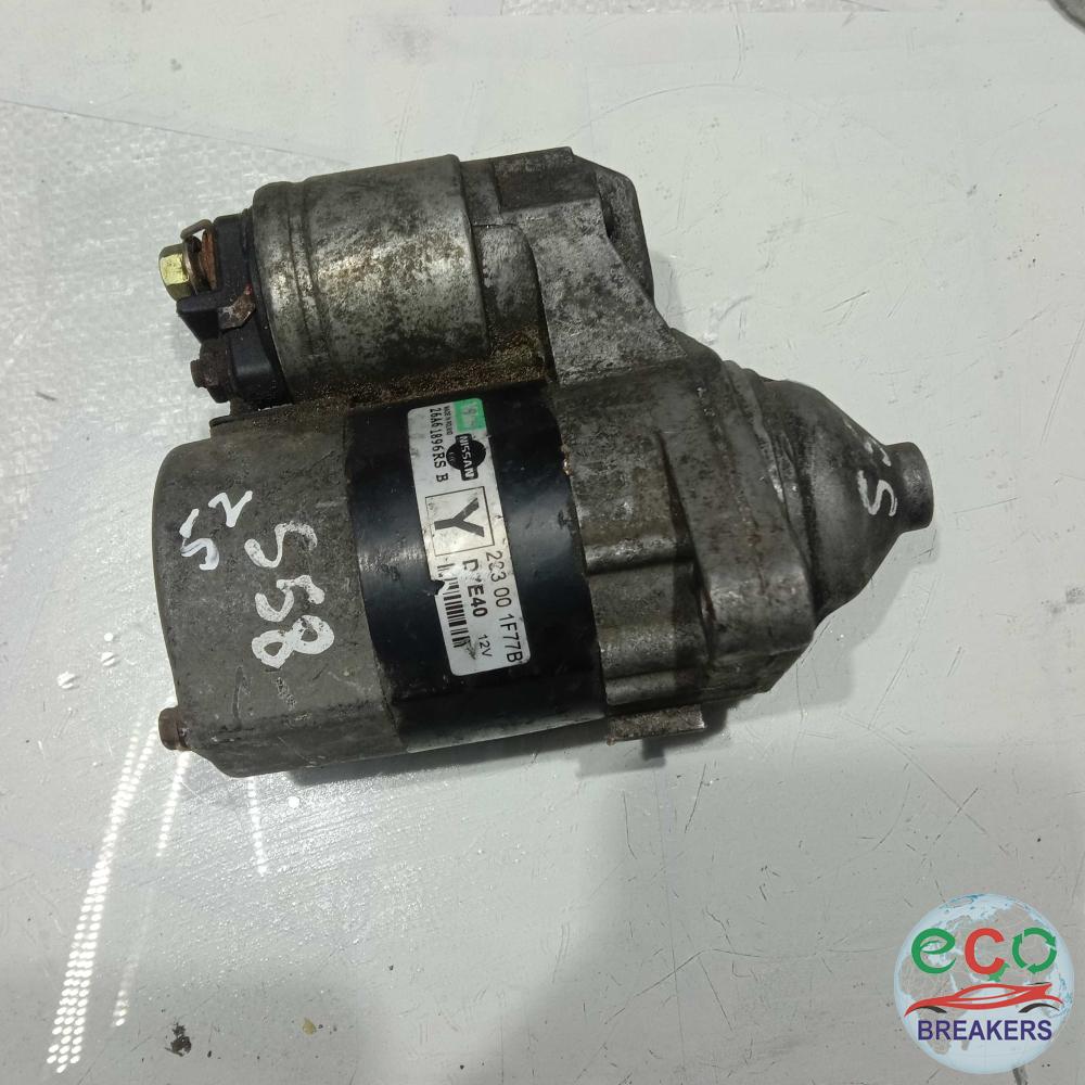 Nissan Note MK1 E11 ACENTA 87.2bph 57 Reg Starter Motor Assembly 1.4 1386 cc Petrol CR14DE 5 Speed Manual 5 Door Mpv