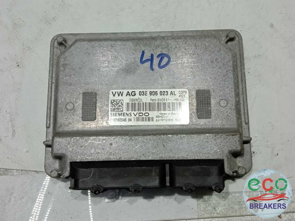 VW Volkswagen Polo MK5 S 6RZA 59 REG 60bph Engine Control Unit Ecu 1.2 i 1198 cc Petrol CGPB 5 Speed Manual 5 Door Hatchback