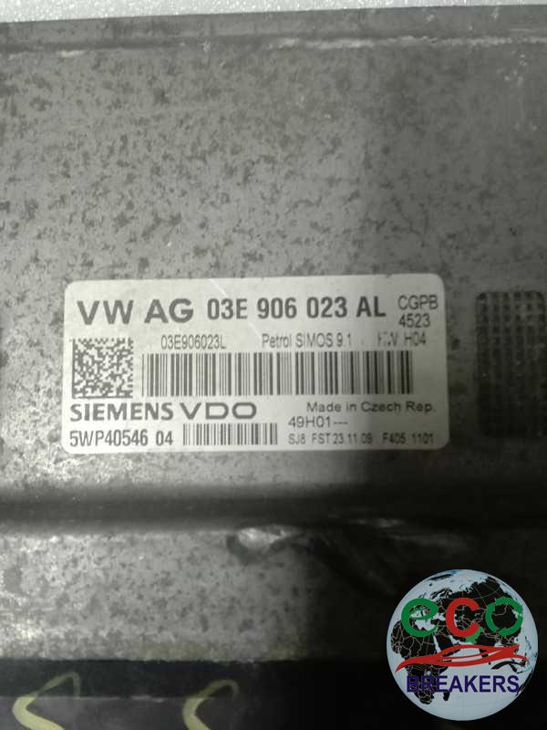 VW Volkswagen Polo MK5 S 6RZA 59 REG 60bph Engine Control Unit Ecu 1.2 i 1198 cc Petrol CGPB 5 Speed Manual 5 Door Hatchback