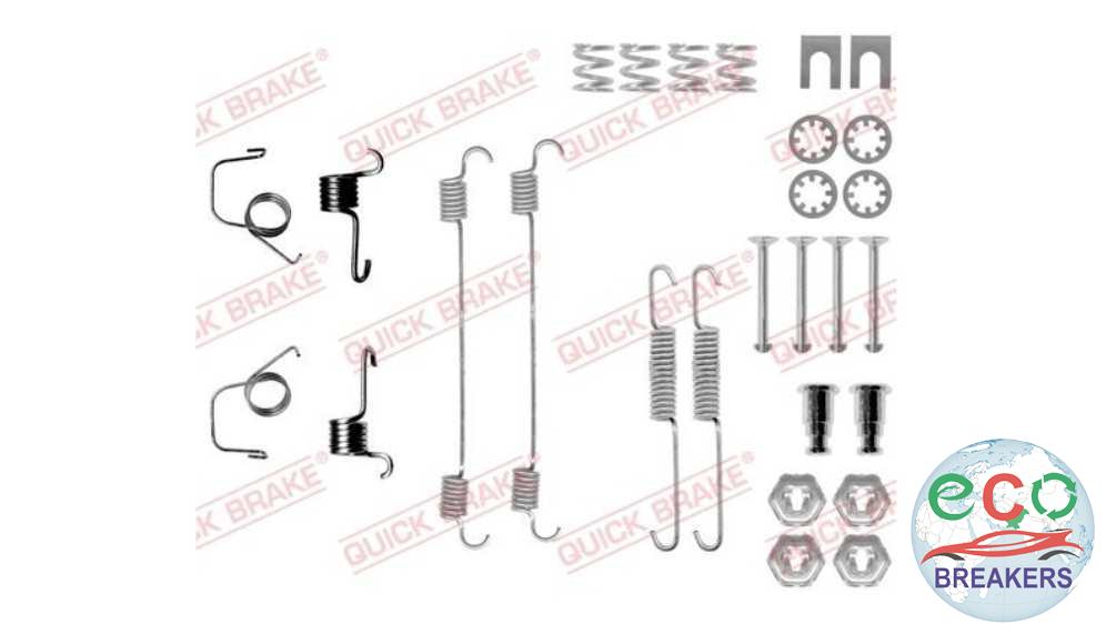 Peugeot 205 D MK1 M Reg 59bph 20AA922 Brake Pad Fitting Kit Rear / Back 1.8 1769 cc Diesel XUD7 (161A) 5 Speed Manual 5 Door Hatchback