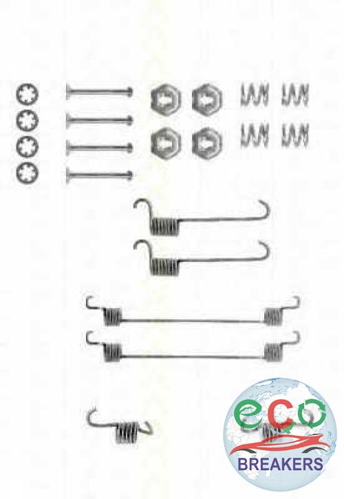 Peugeot 106 MK1 Key West PH1 CHDZ1 L Reg 59bph Brake Pad Fitting Kit Rear / Back 1.1 1124 cc Petrol TU1M (HDZ) 4 Speed Manual 3 Door Hatchback