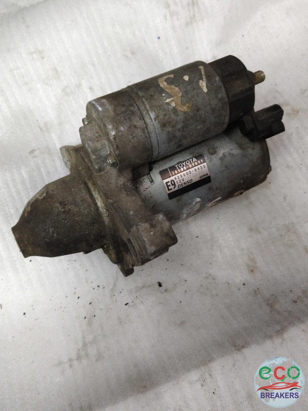 Toyota Yaris MK3 NSP131 VVT-I Design FM20 67 REG 110bph Starter Motor Assembly 1.5 1496 cc Petrol 2NRFKE A 2NR-FKE (A) 6 Speed Manual 5 Door Hatchback