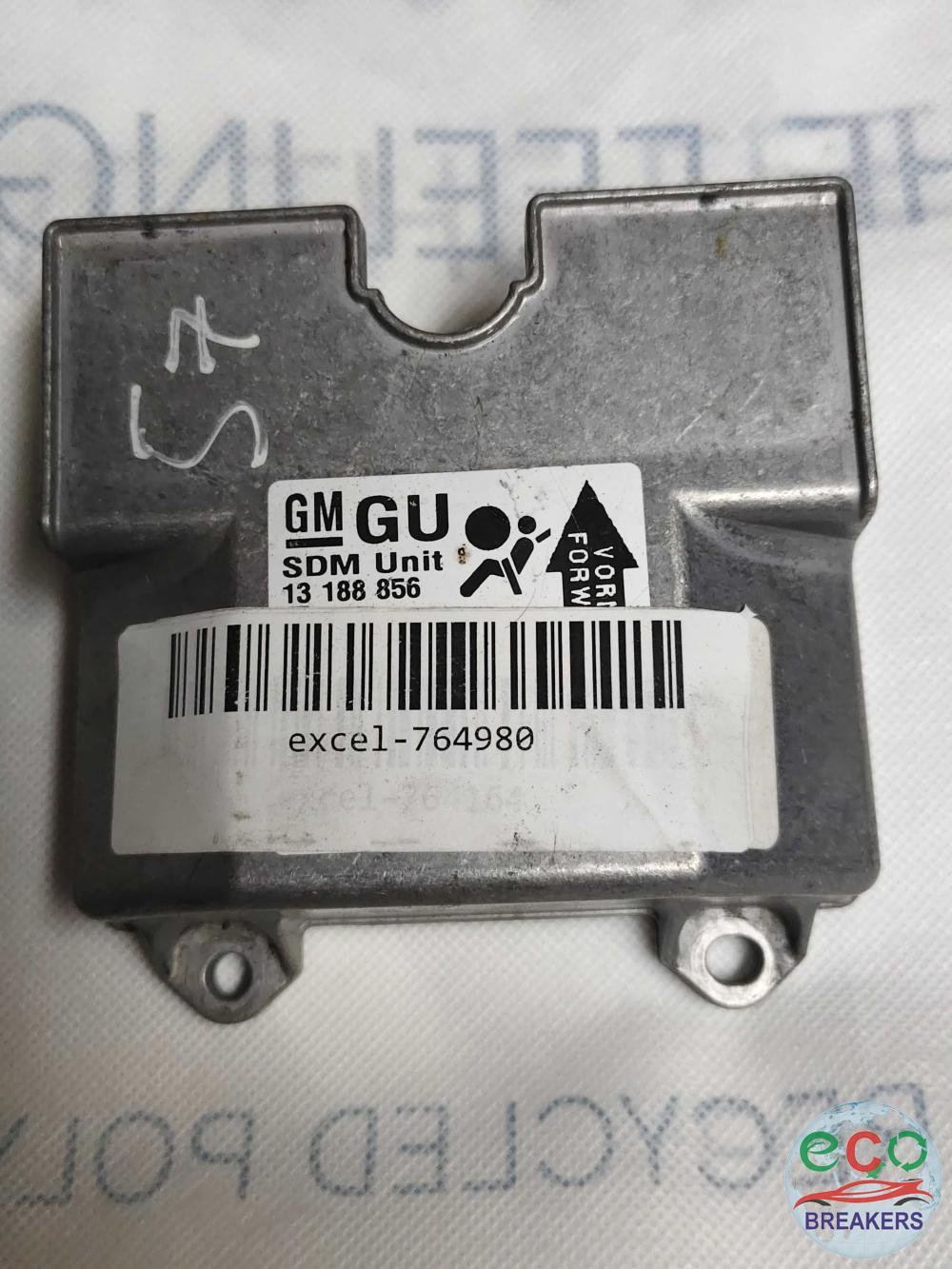 Opel Vauxhall Zafira MK2 B A3370 A055 9QN75 Exclusive 13 Reg 113bph Airbag Sensor Ecu 1.6 i 1598 cc Petrol A16XER ( LDE ) A 16 XER ( LDE ) 5 Speed Manual 5 Door Mpv