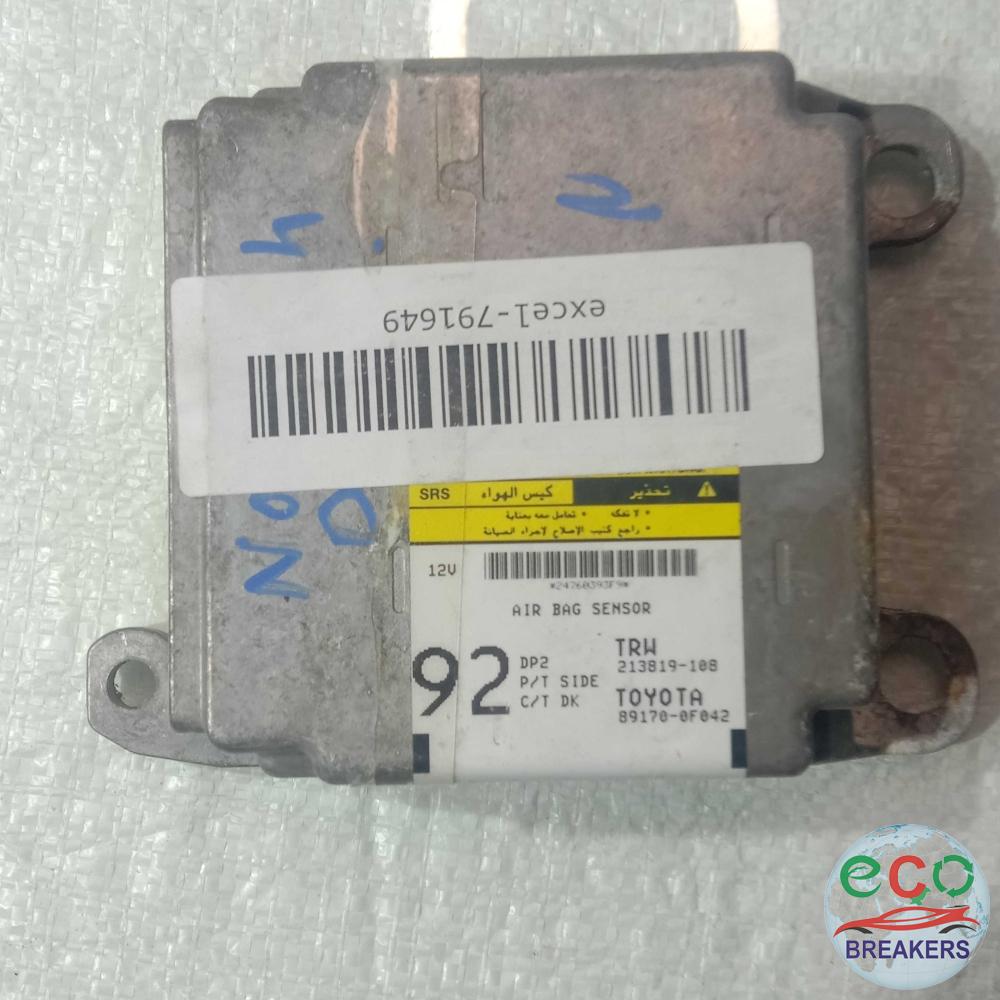 Toyota Corolla Verso MK1 T3 Airbag Sensor Ecu 1.8 i 1794 cc Petrol 1ZZ-FE 1ZZFE 5 Speed Manual Estate