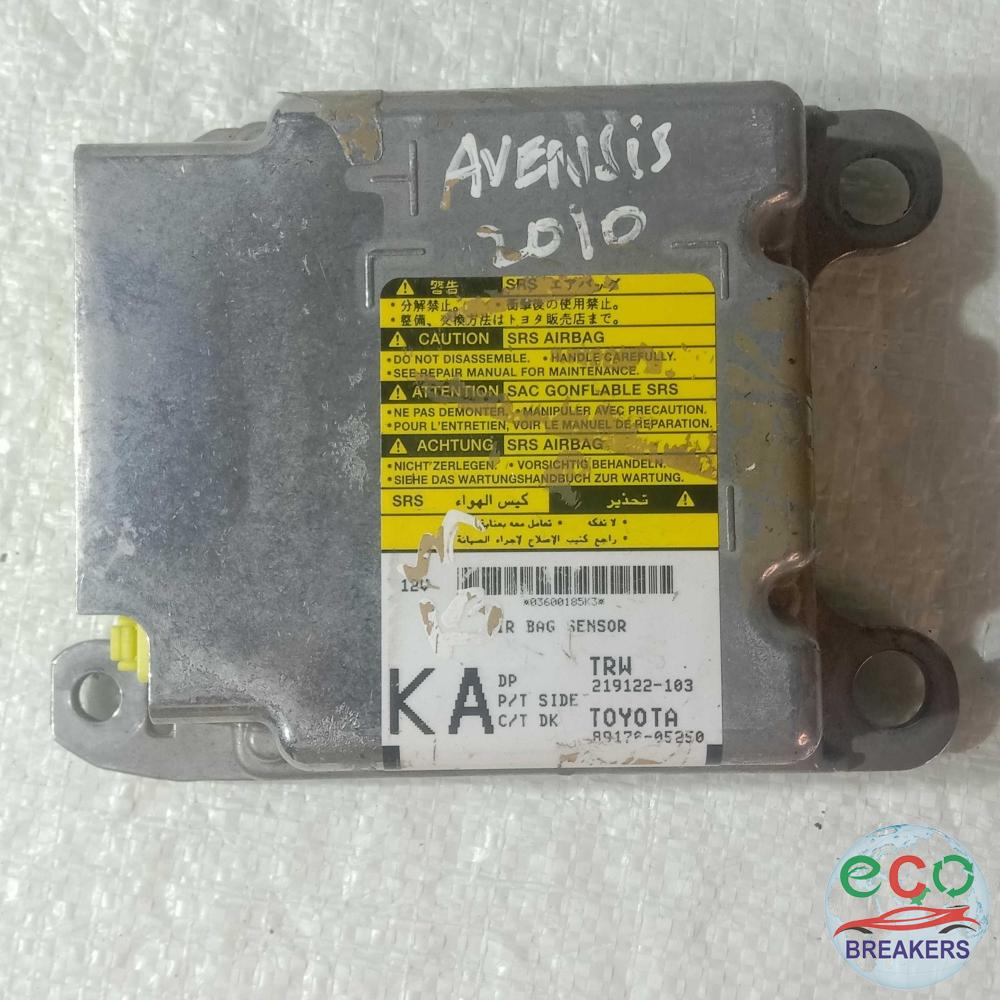 Toyota Avensis MK3 TR D-4D ADT270 FA20 11 REG 125bph Airbag Sensor Ecu 2.0 1998 cc Diesel 1ADFTV 1AD-FTV 6 Speed Manual 4 Door Saloon