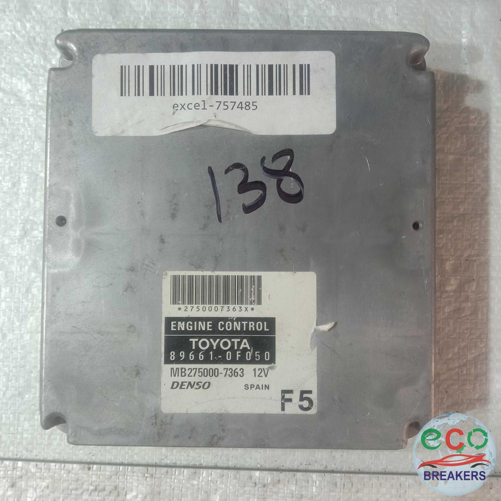 Toyota Corolla Verso MK1 T3 Engine Control Unit Ecu 1.8 i 1794 cc Petrol 1ZZ-FE 1ZZFE 5 Speed Manual Estate