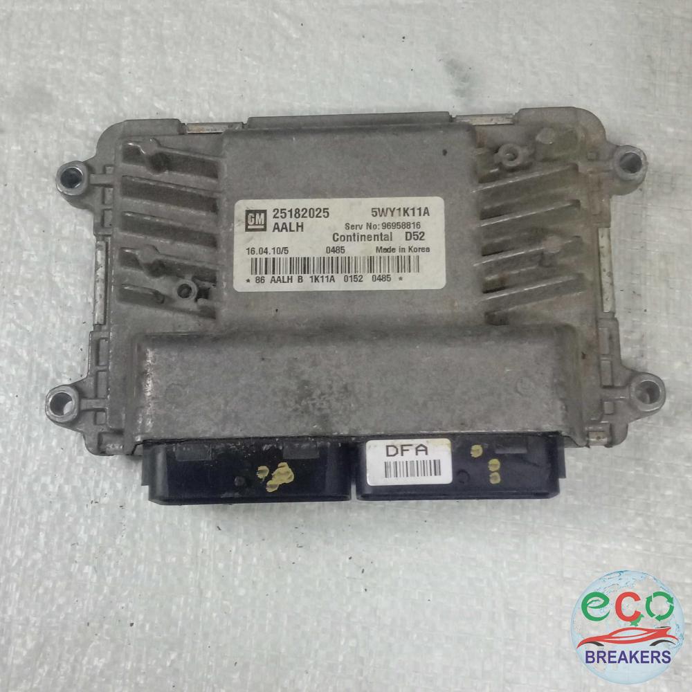 Chevrolet Spark MK1 Plus M300 MF481 10 REG 67bph Engine Control Unit Ecu 1.0 995 cc Petrol B10D1 5 Speed Manual 5 Door Hatchback