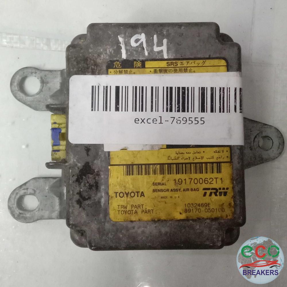 Toyota Carina E CT190 Airbag Sensor Ecu 2.0 2000 cc Diesel 2CT 5 Speed Manual 5 Door Hatchback