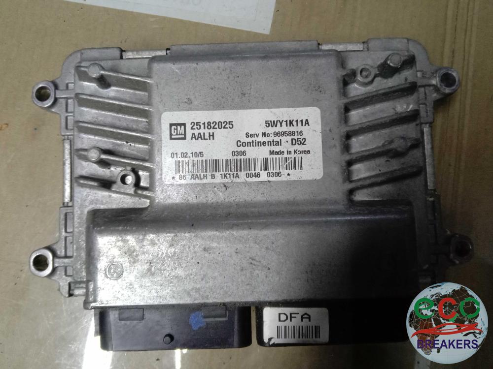 Chevrolet Spark MK1 M300 LS Plus 80bph 61 Reg MF48D Engine Control Unit Ecu 1.2 1206 cc Petrol B12D1 5 Speed Manual 5 Door Hatchback