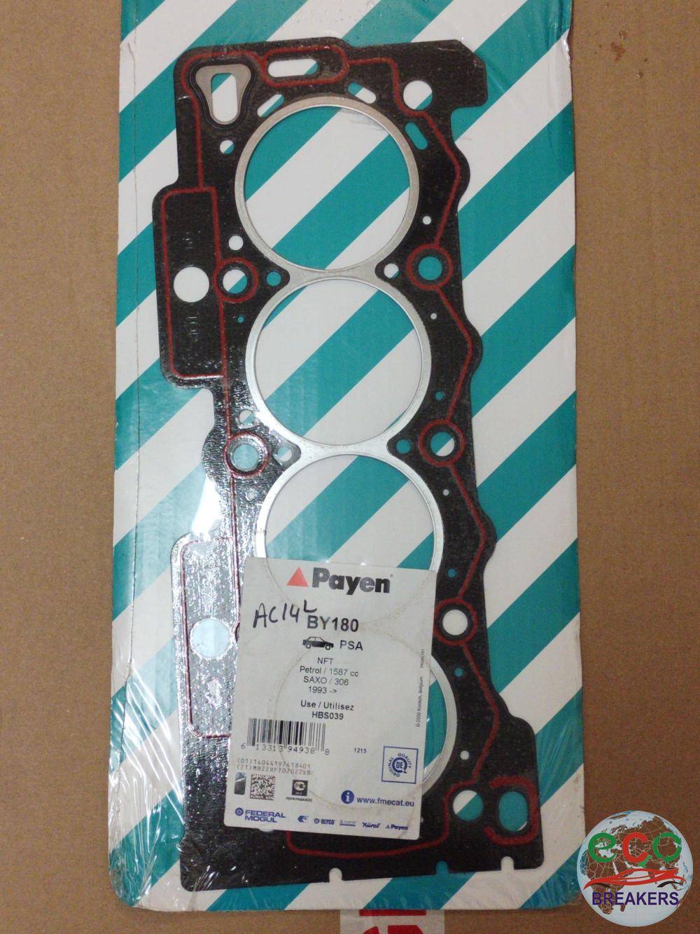 Citroen Saxo MK1 S1 Cylinder Head Gasket 1.6 1587 cc Petrol TU5JP ( NFZ ) / ( NFZ ) TU5JP 3 Speed Automatic 5 Door Hatchback