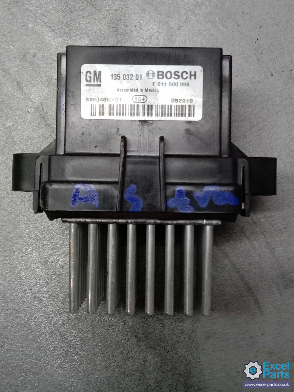 Opel Vauxhall Astra J MK6 A3400 Exclusive PD6ED P10 60 REG 113bph Heater Blower Motor Resistor Card 1.6 i 1598 cc Petrol A16XER 5 Speed Manual 5 Door Hatchback