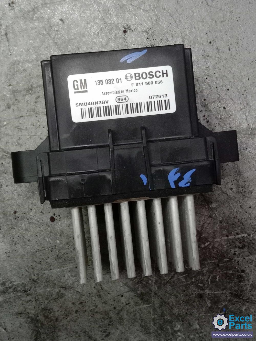 Opel Vauxhall Astra J MK6 A3400 Exclusive PD6ED P10 60 REG 113bph Heater Blower Motor Resistor Card 1.6 i 1598 cc Petrol A16XER 5 Speed Manual 5 Door Hatchback