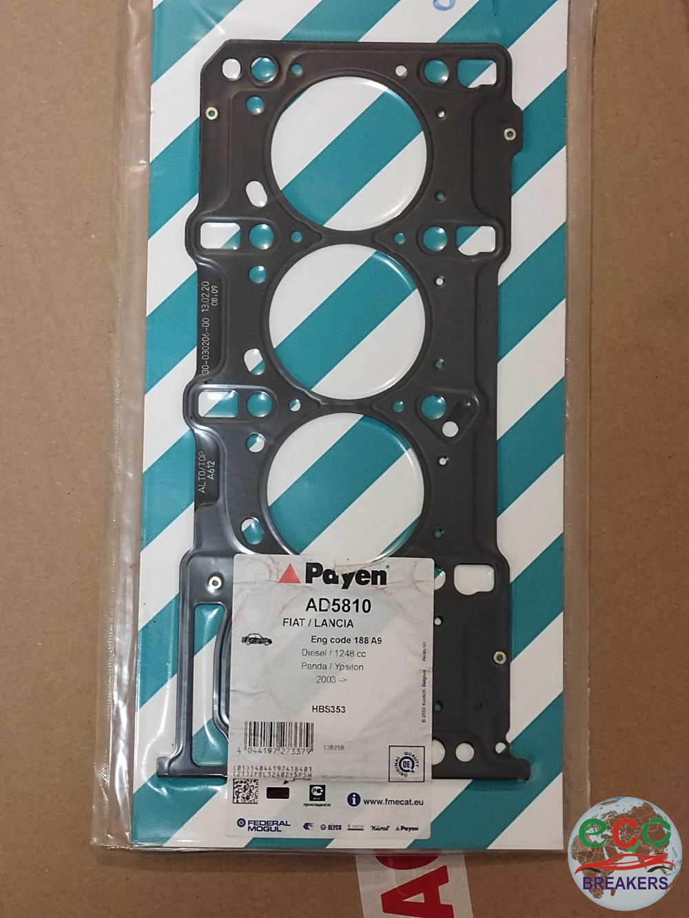 Opel Vauxhall Meriva A MK1 Life CE75 57 Reg 73bph 9ZB75 Cylinder Head Gasket 1.2 i 1248 cc Diesel Z13DTJ ( LDP ) Z 13 DTJ 5 Speed Manual 5 Door Mpv