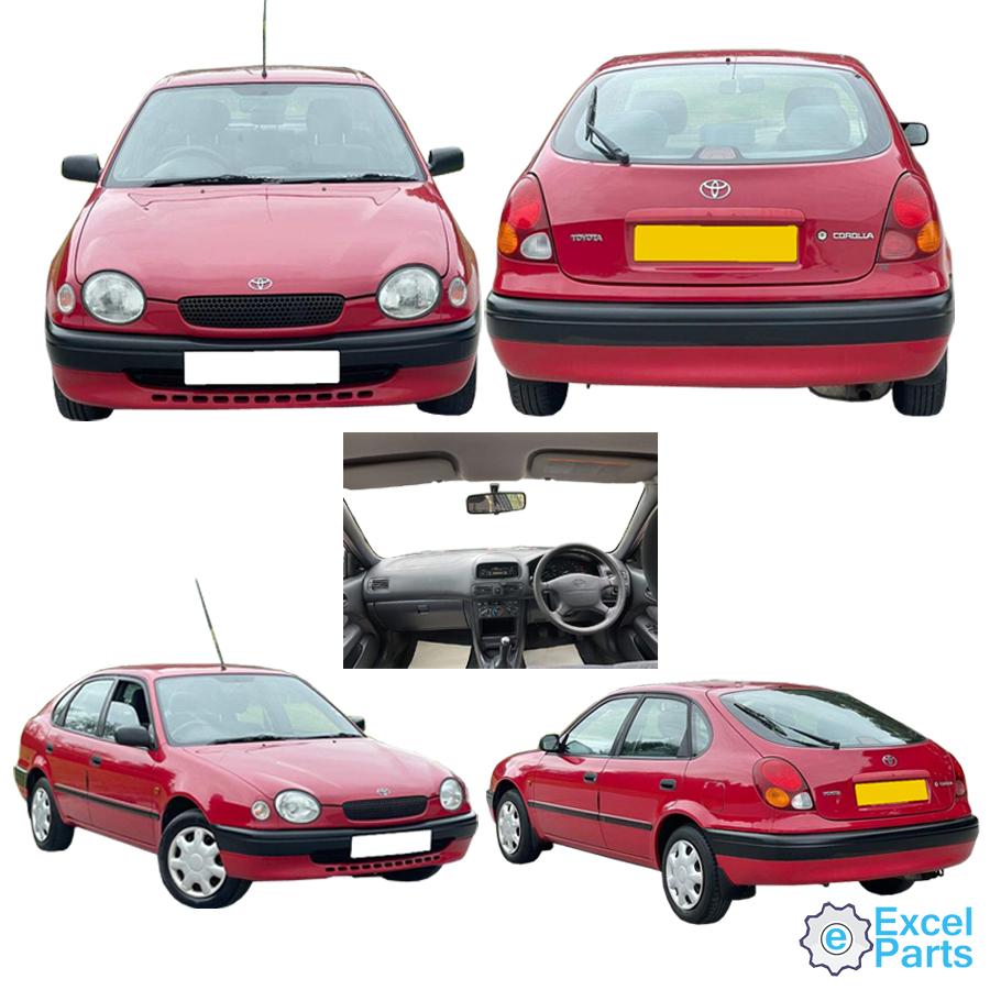 Toyota Corolla MK8 EE101 HN12 SE T REG 87bph Gearbox 1.3 1332 cc Petrol 4EFE 4E-FE 1998 - 1999 5 Speed Manual 5 Door Hatchback